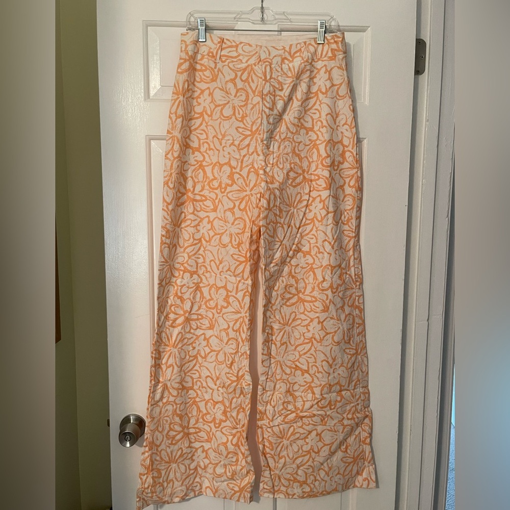 SOLD - NWT Free People Size 12 printed Bell bottoms
